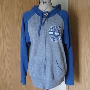 Lg A Team Apparel NFL Fleece Zip Up Colts Hoodie